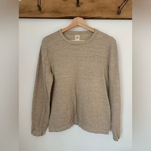 Beige GAP stripe sweater